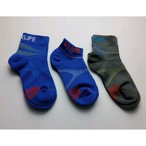 Voxx Life Stasis Neuro Socks No Show & Quarter Lot Of 3 Pairs Size S (Wo 4-7)